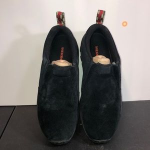 MERRELL BLACK SUEDE LEATHER JUNGLE MOCCASINS 8.5